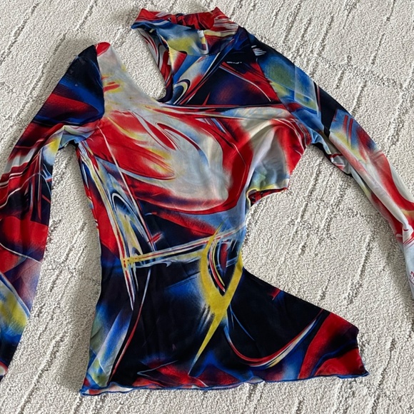 Kim Shui Studio Turtleneck Swirlprint - Picture 2 of 7